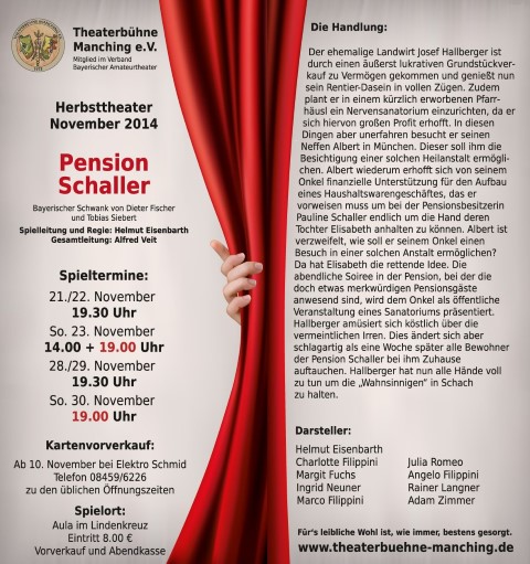 Theater Herbst Flyer DIN lang